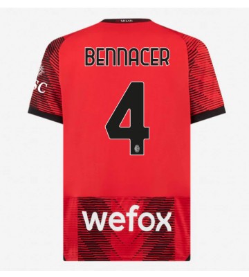 AC Milan Ismael Bennacer #4 Replika Hjemmebanetrøje 2023-24 Kortærmet